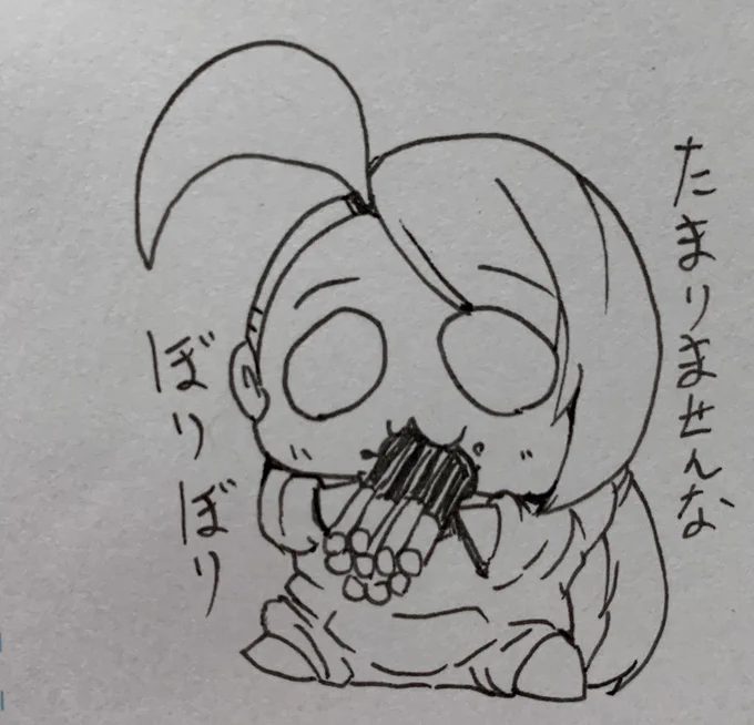 ポッキー食べる亜季ちゃん 