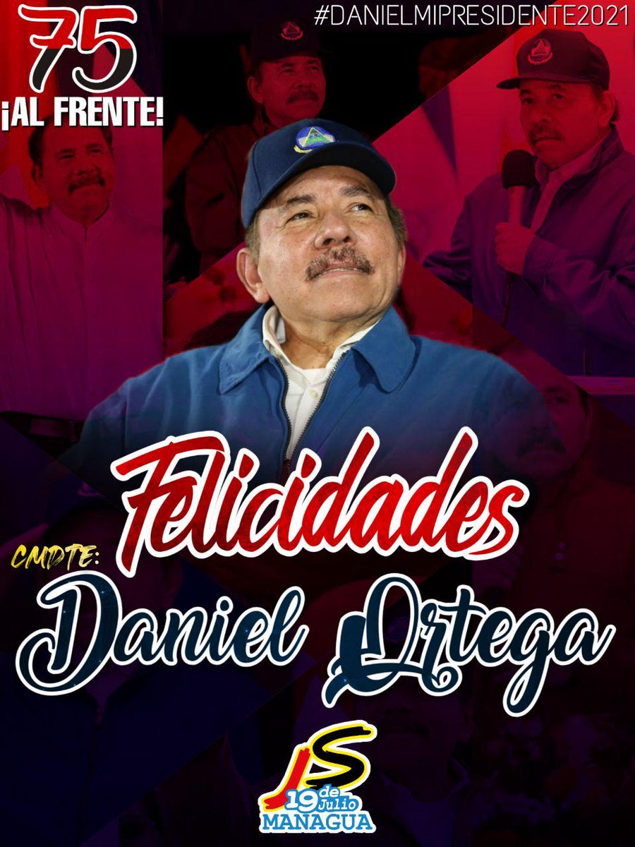 Dios Lo Bendiga Comandante
Felicidades <a href="/PLOMOdeamor/">✨𝕋𝕦𝕣𝕓𝕖𝕣𝕒 𝕁𝕊 𝕪 𝕢𝕦𝕖 𝕗𝕦𝕖?🇳🇮</a>
 <a href="/PlomoDeAmorHP/">Turbera Militante✊🏼❤🖤</a> <a href="/Hamineka/">Hamilton Galeano</a> #DanielMiPresidente2021 <a href="/CTipitapa/">ComunicacionTipitapa</a> <a href="/SoySandinista19/">Soy Sandinista</a>