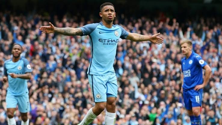 Penalty responsibility passed by Toure to Jesus. Up he steps, the winning goal against Leicester.