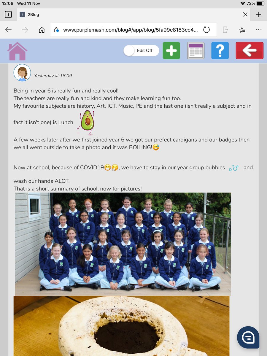 UrsulineYear6's tweet photo. Introduction to blogging #UrsulineComputing. We started by setting a success criteria and worked together on our class blog. https://t.co/WqK1uTEFwf