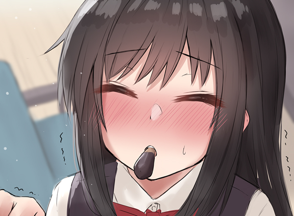 ポッキーの日らしいのでアサシオチャンと例のゲームをします落書き 