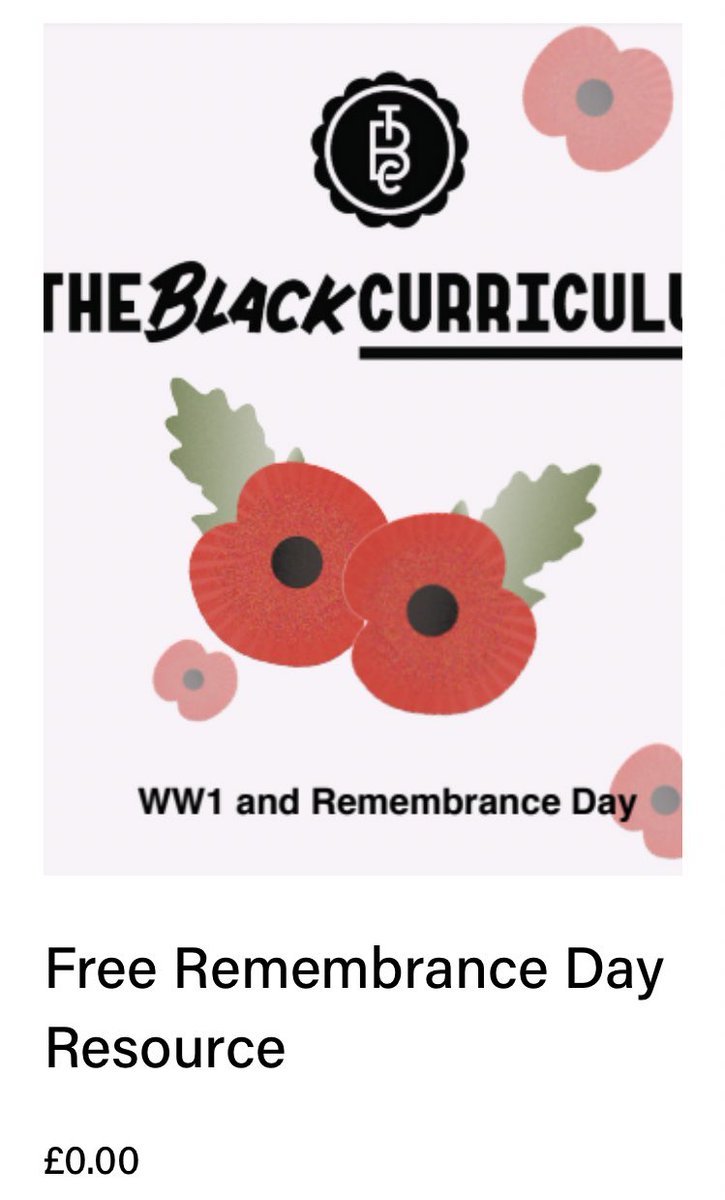 Are you a teacher/carer who wants to teach more about black people who fought in WW1? 

We now have a FREE #RemembranceDay learning resource on our website! 

Check it out here - theblackcurriculum.com/downloads/p/re…