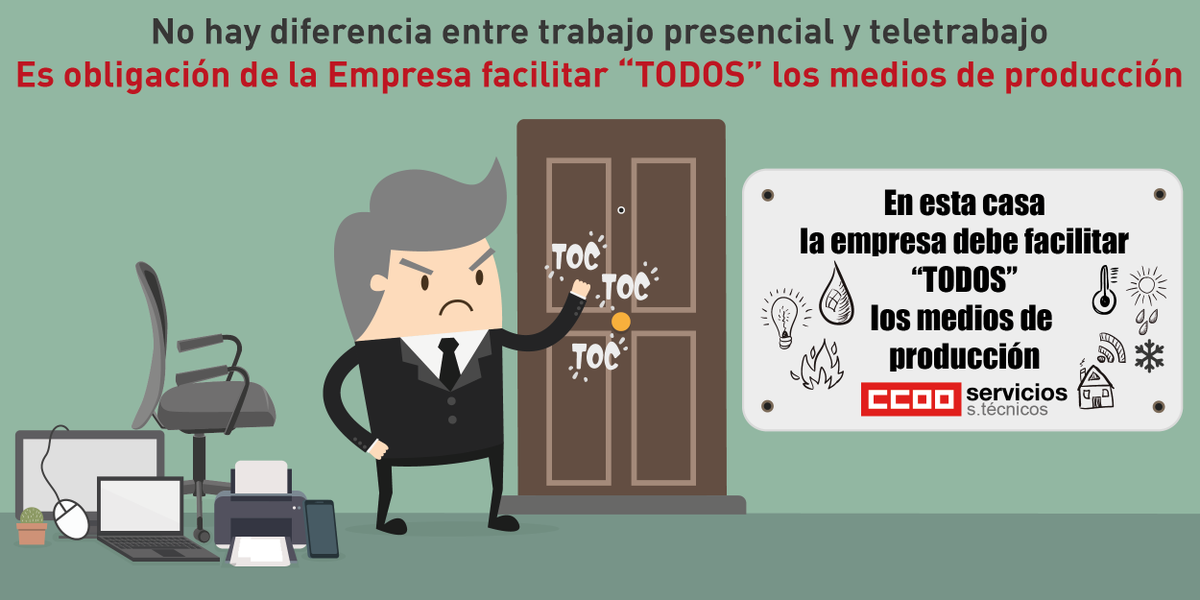 TICCOOservicios's tweet photo. https://t.co/1Ji97tD0zK
LAS PATRONALES NO QUIEREN REGULAR EL TELETRABAJO O TRABAJO A DISTANCIA https://t.co/wQJNlJ2L0U