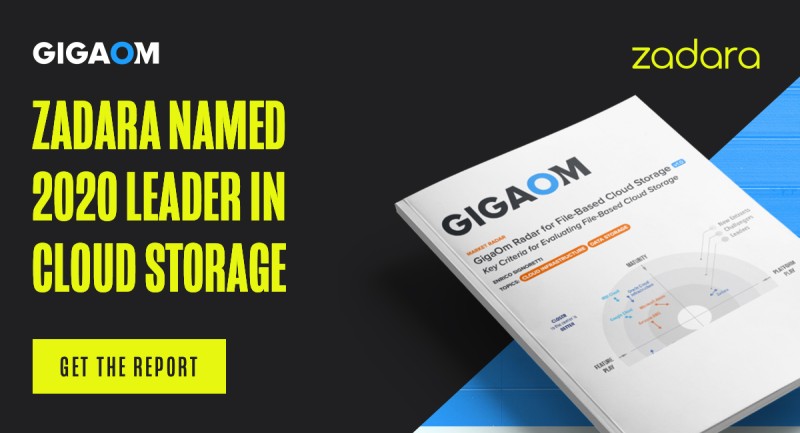 leejones65's tweet photo. @Zadara Named 2020 Leader In Cloud Storage ☁

#GigOm #FileStorage
#CloudStorage #DataStorage #Cloud #CloudServices #CloudComputing #HybridCloud #MultiCloud #AWS #Azure #GCP #PublicCloud #PrivateCloud #CloudInfrastructure #ServiceProviders #MSPs #STaaS #OPaaS #IaaS #IT #OpEx https://t.co/6mO6WlhZf0