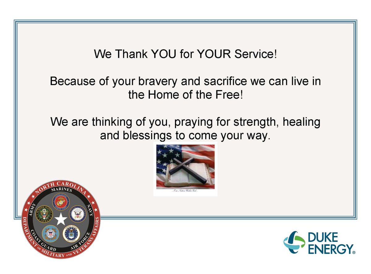 PruittHealth's tweet photo. 🇺🇸 We love & appreciate our #Veterans every single day... but even more today, on #VeteransDay! 🇺🇸
Here's a look at some of the beautiful #CaringCards our friends from @DukeEnergy sent the Veterans at North Carolina State Veterans Homes (@NC4VETS). Your kindness means so much! https://t.co/RmS20Q2Fl1