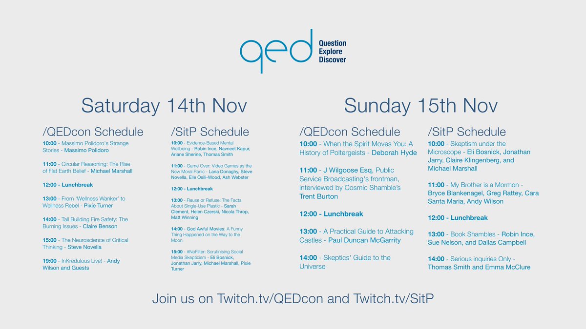 QEDcon's tweet photo. Join us this weekend for QED 2018...Again! Find the details on the website at https://t.co/WavecOzWeG or on Facebook at https://t.co/ScrFa0PBZy https://t.co/DutKUMNC2a