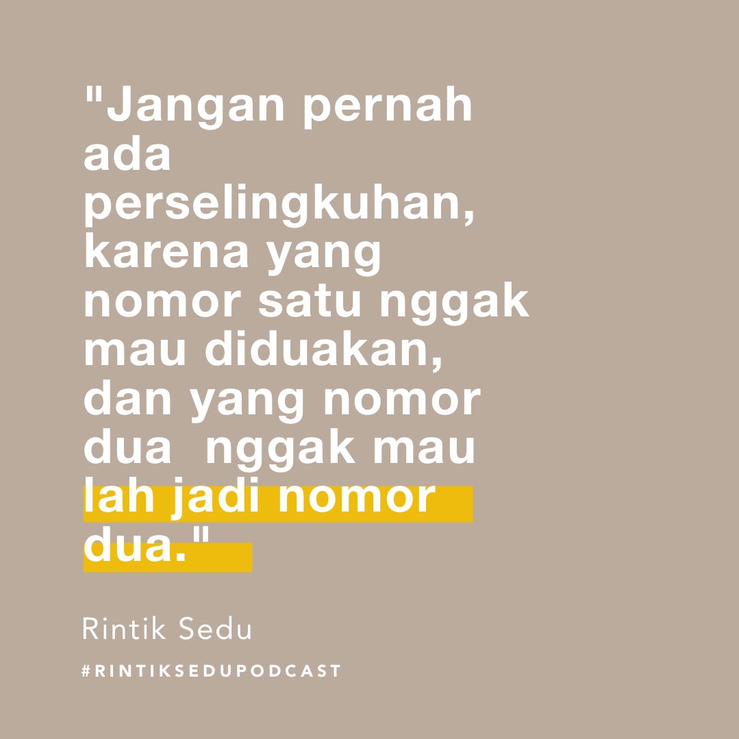 rintiksedupod's tweet photo. — Dari Sana: antara bosan dan menduakan https://t.co/04VpQiXxrU