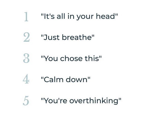Never ever say these things to anyone who’s suffered enough as it is & we’re all human after all.So please be careful of what you say to other cause you never know what’ll happen next...