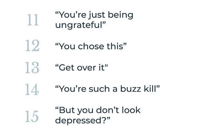 Never ever say these things to anyone who’s suffered enough as it is & we’re all human after all.So please be careful of what you say to other cause you never know what’ll happen next...
