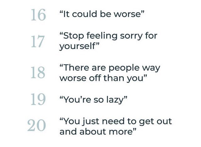 Never ever say these things to anyone who’s suffered enough as it is & we’re all human after all.So please be careful of what you say to other cause you never know what’ll happen next...