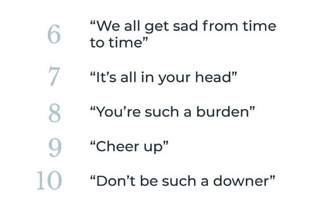 Never ever say these things to anyone who’s suffered enough as it is & we’re all human after all.So please be careful of what you say to other cause you never know what’ll happen next...