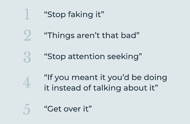 Never ever say these things to anyone who’s suffered enough as it is & we’re all human after all.So please be careful of what you say to other cause you never know what’ll happen next...