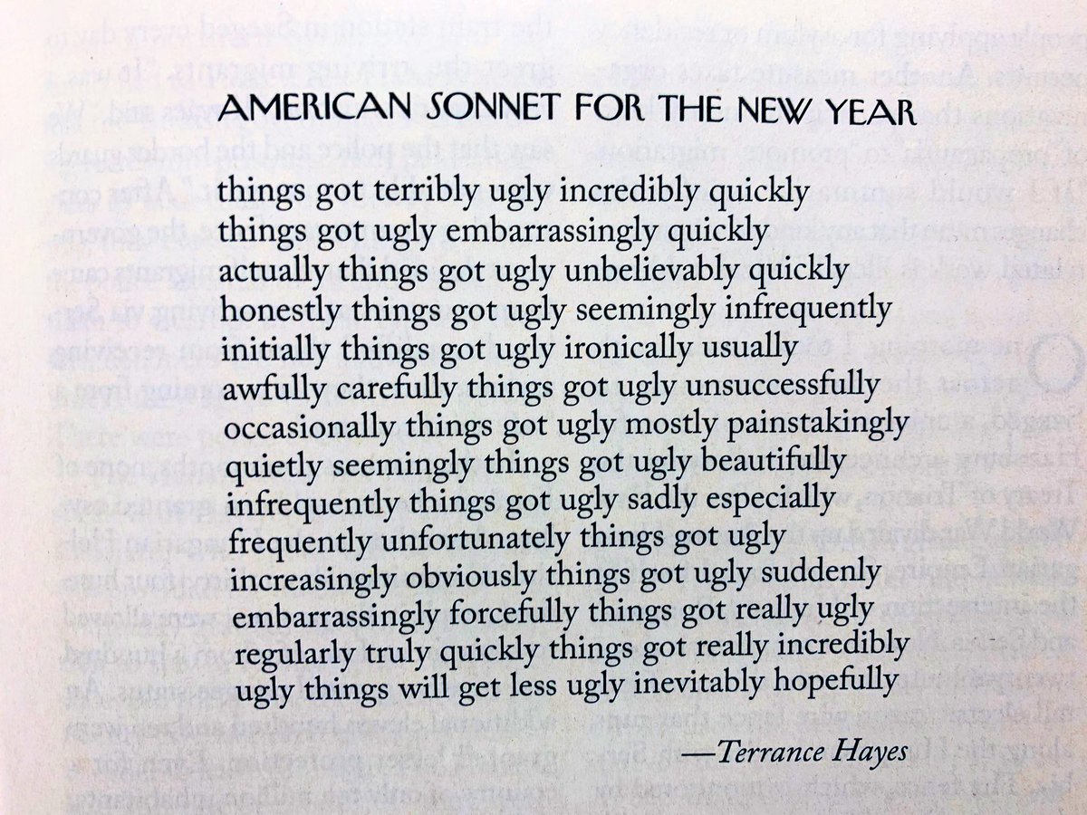 ...quickly-ugly things will get less ugly inevitably hopefully-Terrance Hay...
