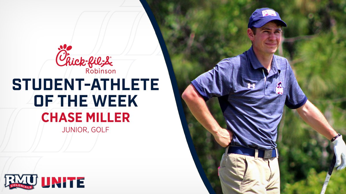RMUAthletics's tweet photo. The weather hasn't been half bad to start (Bobby Mo)vember, has it? 🌞

Here's your @CFARobinson #RMU Student-Athletes of the Week for Nov. 11, 2020!

🚣‍♀️: Mia Krolczyk - @RMURowing

⛳: Chase Miller - @RMU_Golf

#RMUnite | 🔵⚪🔴 https://t.co/KnV0iy2kXu