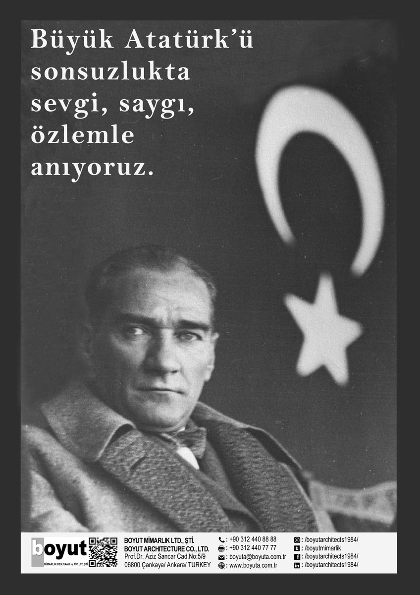 Büyük Atatürk'ü sonsuzlukta sevgi, saygı, özlemle anıyoruz. #10KasimAtaturkuAnmaGunu  #10Kasim193oo #Atamİzindeyiz