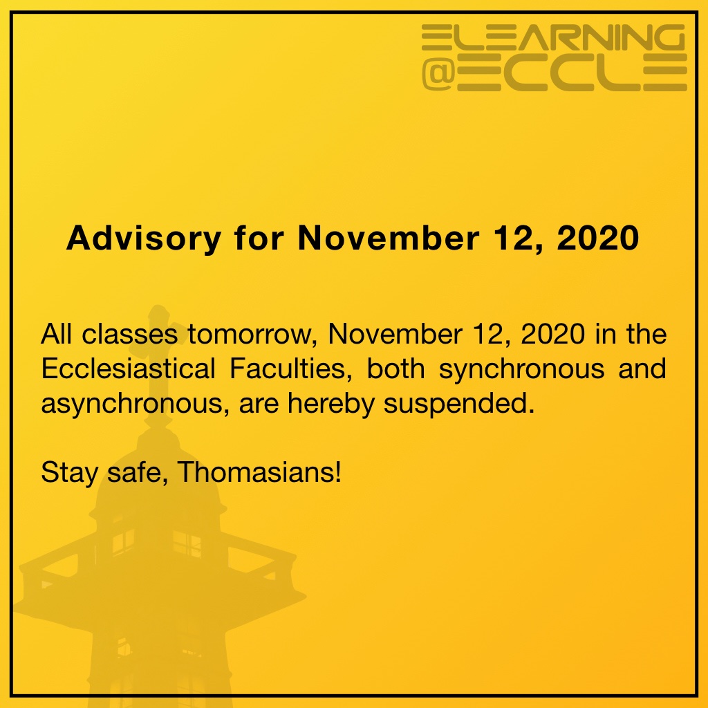 Stay safe, Thomasians!