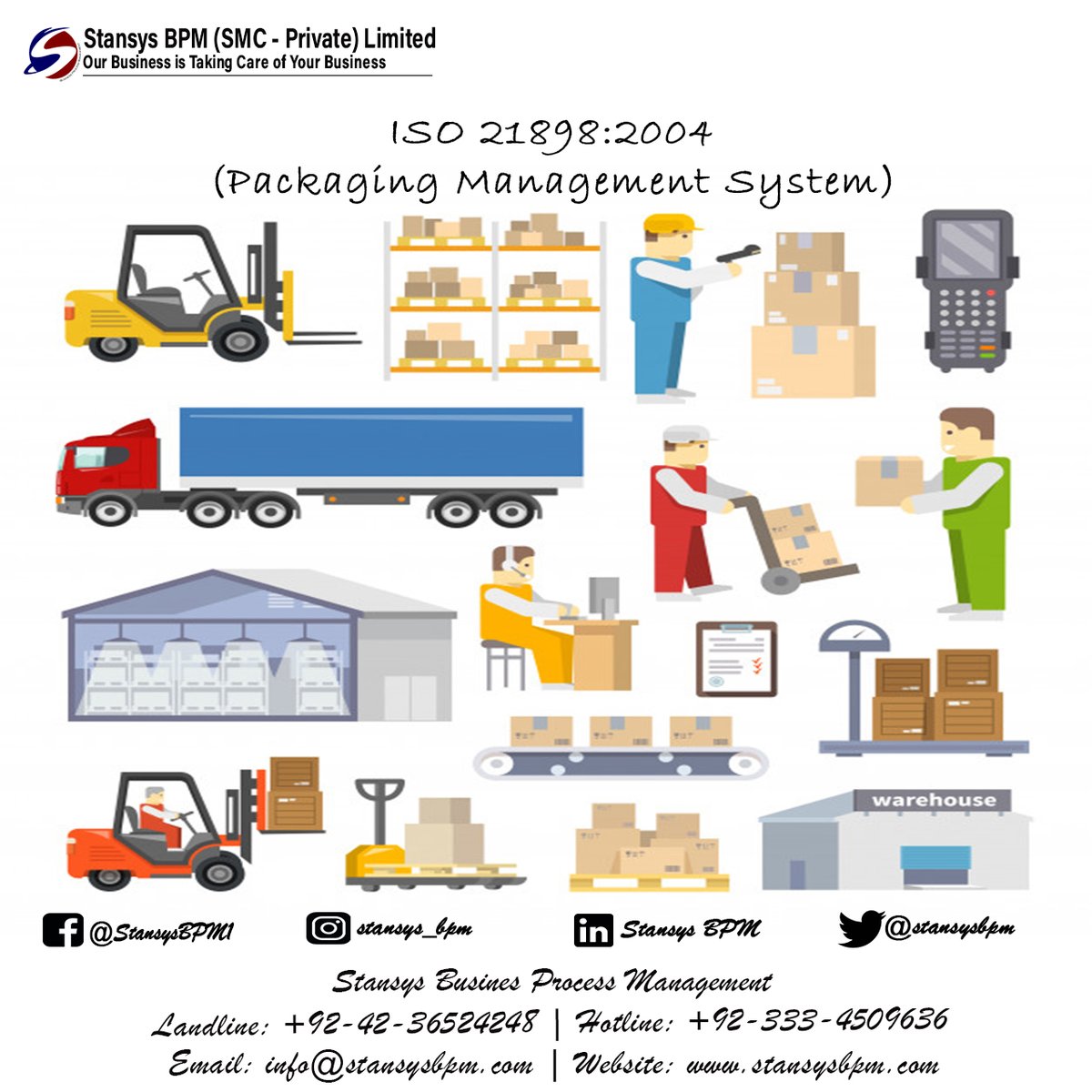 stansysbpm's tweet photo. We Stansys BPM Provides Consultation Services for ISO 21898:2004 Packaging Management System to organizations.
Landline: 042 36524248
Hotline: +92 333 4509636
Email: marketing@stansysbpm.com
Website: https://t.co/U1mmCYvGDc
#ISO #ISO21898 #PMS #Packing #Consultation #Stansysbpm https://t.co/IEV9Xjfxkt
