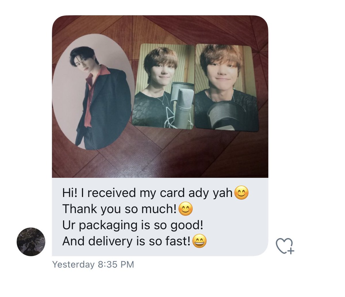 SVTMsia's tweet photo. Thank you for putting your trust in me with your purchased items ! Have a good night’s rest tonight everyone 🥰💛✨
#SVTMsiaFeedbacks https://t.co/y5txu3G6Hs