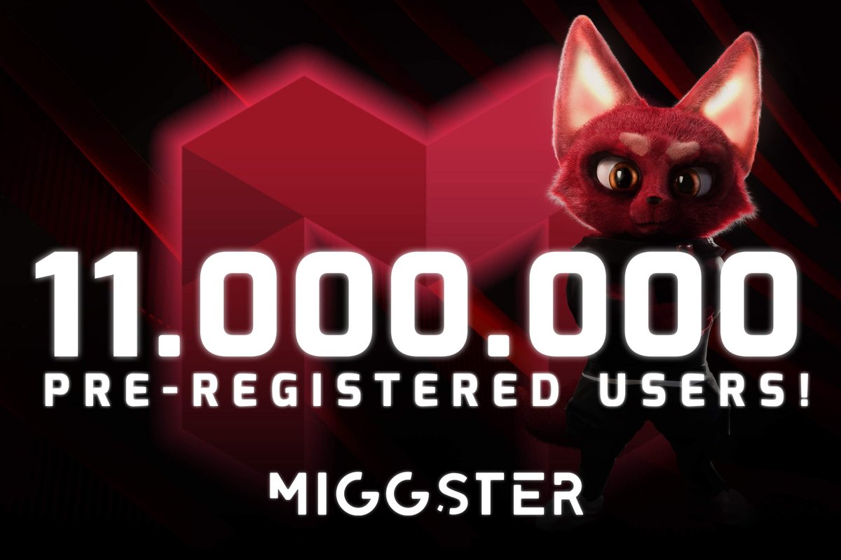 c1_no1's tweet photo. 11.000.000 Miggster Users Pre-Registered!
#Miggster #Gaming #Esports https://t.co/qKt7AKUXXb