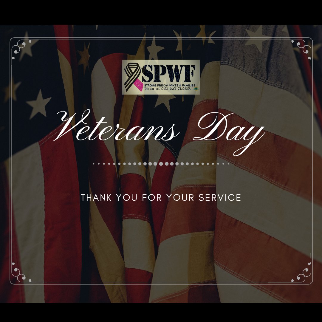 StrongPrisonWiv's tweet photo. Happy #VeteransDay. A huge thank you to all who served.
#thankyoufiryourservice #supportourtroops #supportourveterans
#SPWF #strongprisonwivesandfamilies #DoDifficultThings #KeeptheFaith #supportgroup #onedaycloser #talkprison #SecondChancesMatter #prisonreform https://t.co/izAMajIxB7