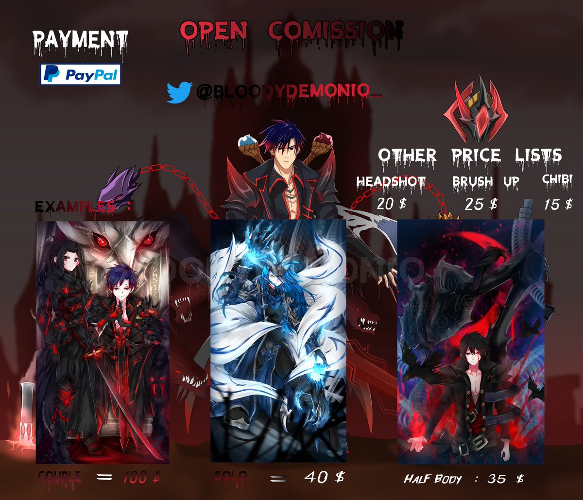 Bloodydemonio_'s tweet image. Artix Point Giveaway.. for one winner
Ends 1st Desember 2020
Rules :
- Follow me
- Retweet this post

* Open comission too 2 slot DM me
If you are interested, the first buyer will be able to discount it
# Good luck everyone
#giveaway #fanart #opencommissions