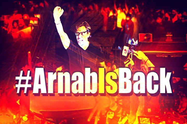 RakeshKumarV16's tweet photo. The tiger is back #ArnabIsBack https://t.co/NflYNmE9hW