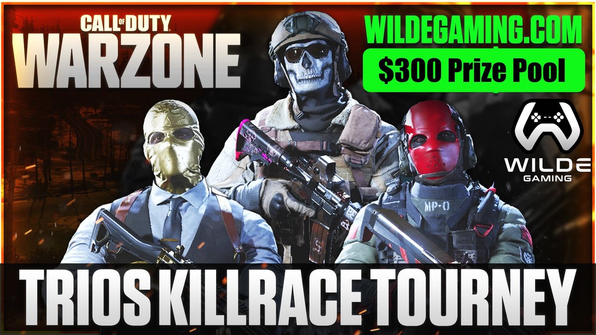 GamingWilde's tweet image. Only $5 a PLAYER!!
☢☢☢ WARZONE TRIOS☢☢☢
$300 of payouts over the 3 divisions!
NOVEMBER 13th 2020
7-10 PM PST PACIFIC TIME ZONE, WEST COAST!
Trios PUBLIC LOBBY Killrace
Team KD Brackets:
LOW: 3.25 KD Max
MID: 4.5 KD Max
HIGH: 8.0 KD Max

wildegaming.com/SignUp
