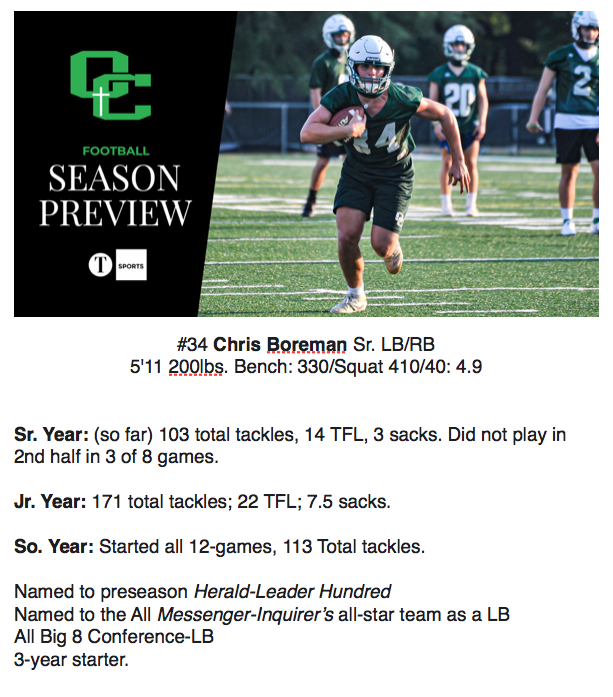 KPGfootball's tweet photo. #ChrisBoreman LB from @OCathFootball...#AllStater_NoDoubter! https://t.co/QewDzCdVPx
