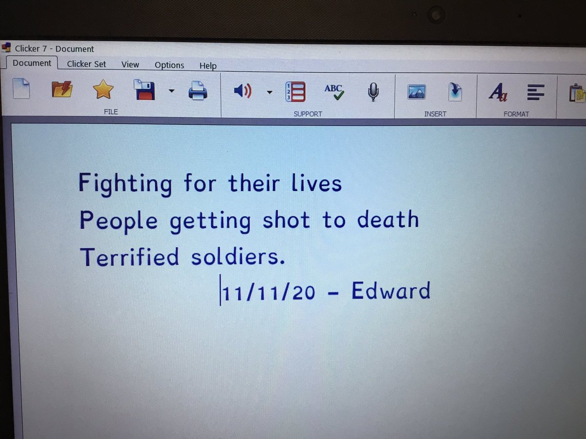 Dyslexia_AYorks's tweet photo. In tuition this afternoon, some of our students have been learning about haikus. Here’s another great WW2-inspired haiku from Edward (Yr5) #dyslexic #dyslexia #RemembranceDay #clicker7 @Cricksoft https://t.co/cJNFptBw0D
