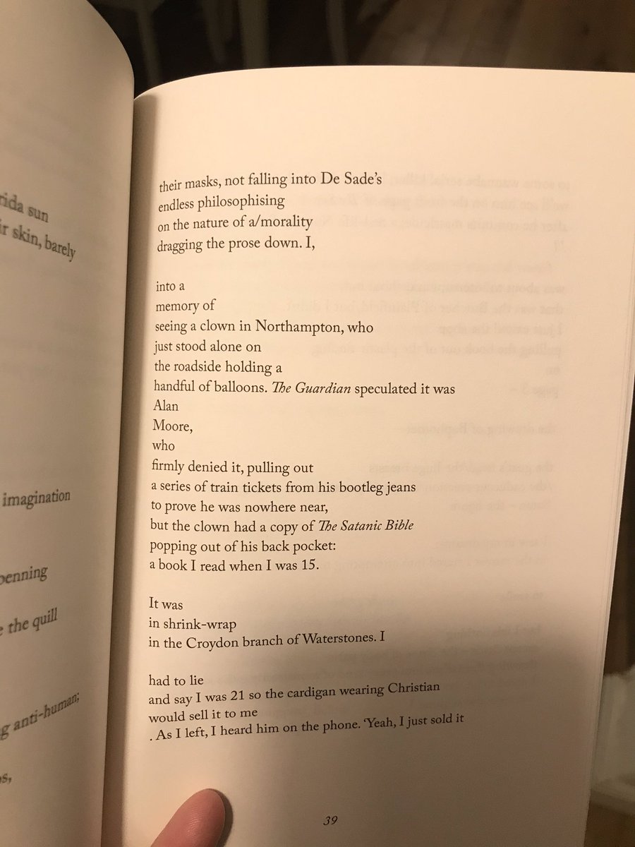 Couldn’t get the whole five pages of this poem/ section from my favourite part of Death Of A Clown by  @physis93