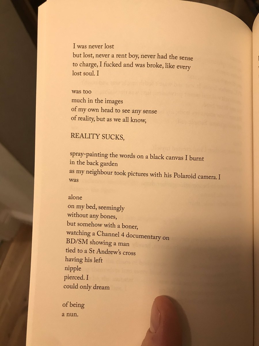 Couldn’t get the whole five pages of this poem/ section from my favourite part of Death Of A Clown by  @physis93