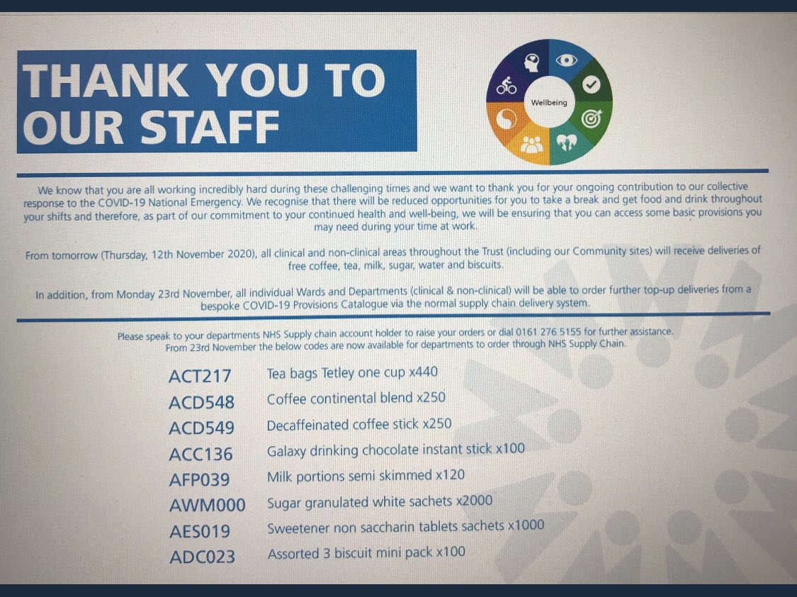 ⁦<a href="/MFT_MRI/">Manchester Royal Infirmary</a>⁩  just a little way to say a huge thank u to our amazing staff.  #takingcareofeachother