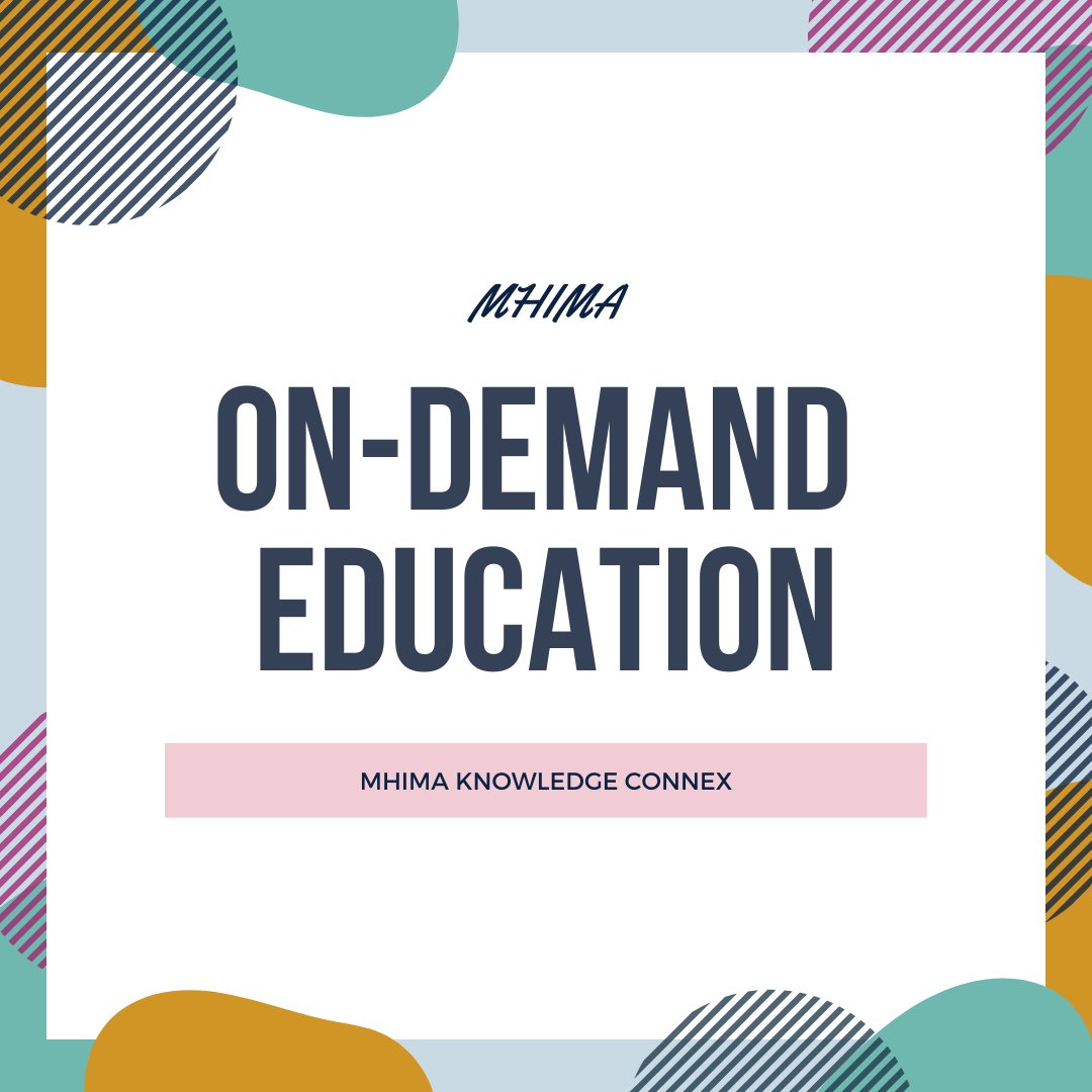 mhima_mi's tweet photo. Looking for On-Demand Education? #MHIMA Knowledge Connex has multiple educational options ready for you to #continueeducation and receive #CEU credits toward credentials. https://t.co/w64DhwCvfy⁠⠀
⁠⠀
#mhima #continuingeducation #CEU #healthcaremanagement #HIM #himawareness https://t.co/R2mgLvQpRq