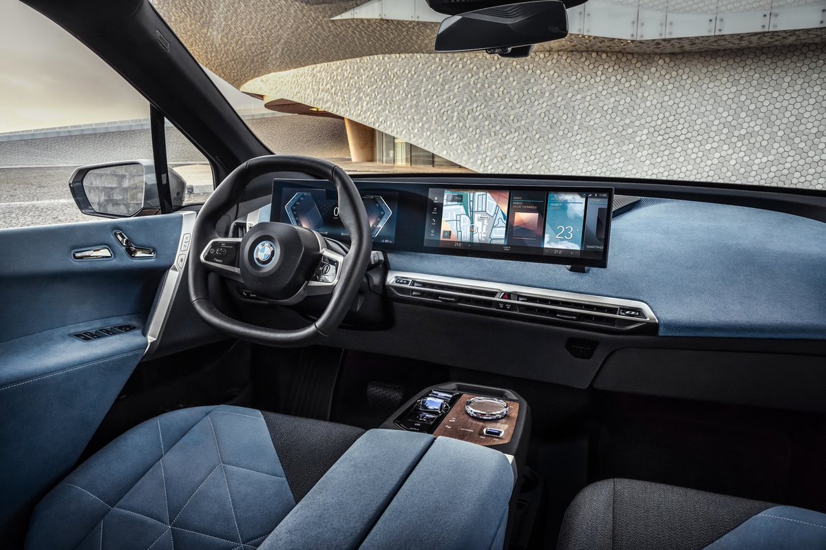 keithwrjones's tweet photo. I’ve revisited photos of BMW’s iX concept several times today, wondering if its styling might grow on me.
It hasn’t.
To my untrained eye it looks amateurish at best and a mass BMW customer urinary extraction at worst.
Interior doesn’t look a patch on the i3’s either.
#iWHAT https://t.co/doRavfFY3V