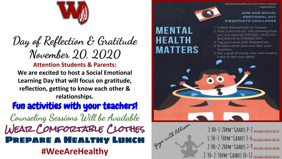FAmato53's tweet photo. Looking forward to another #SEL day @WeehawkenTSD on 11/20 #WeeAreHealthy #Weehawken #WeeLearn #WeePhoto #TwitterChallenge Post photo showing how you are staying #strong #healthy #balanced & #connected #Gratitude #Reflection & #Yoga w/@ZensationalKids Ty @foxjenn @EricCrespoEDU https://t.co/cwBCMAcaE3