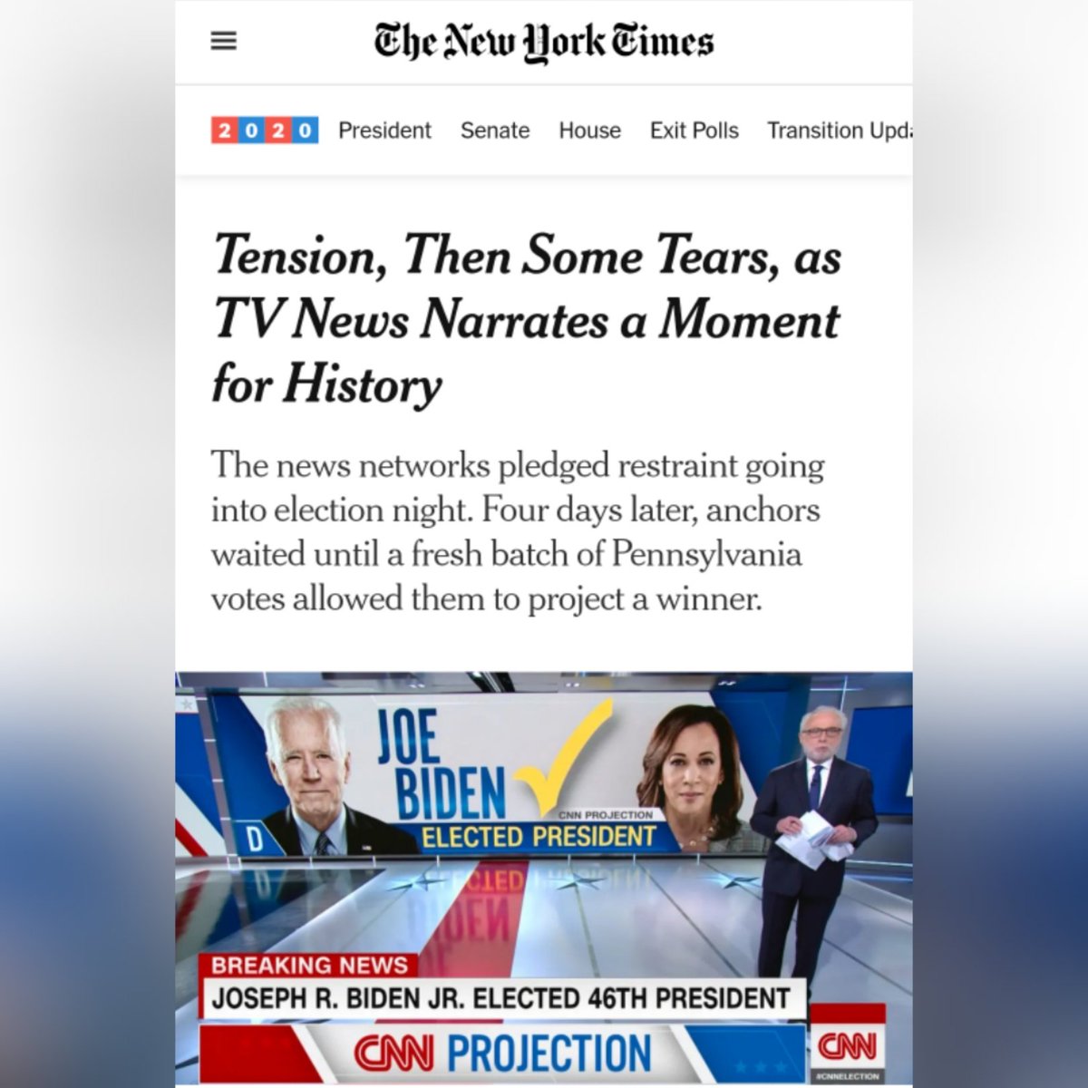 csr_foundation's tweet photo. #Media &amp; #news orgs exercised corporate social responsibility by calling  election once the votes showed Joe Biden won Presidency. @voxdotcom &amp; @DecisionDeskHQ  called the race first on 11/6/20 @ 8:45 am. CNN, NBC, CBS ABC, AP &amp; Fox called it 11/7/20. #csr #democracy #journalism https://t.co/PsfB7YrmJP