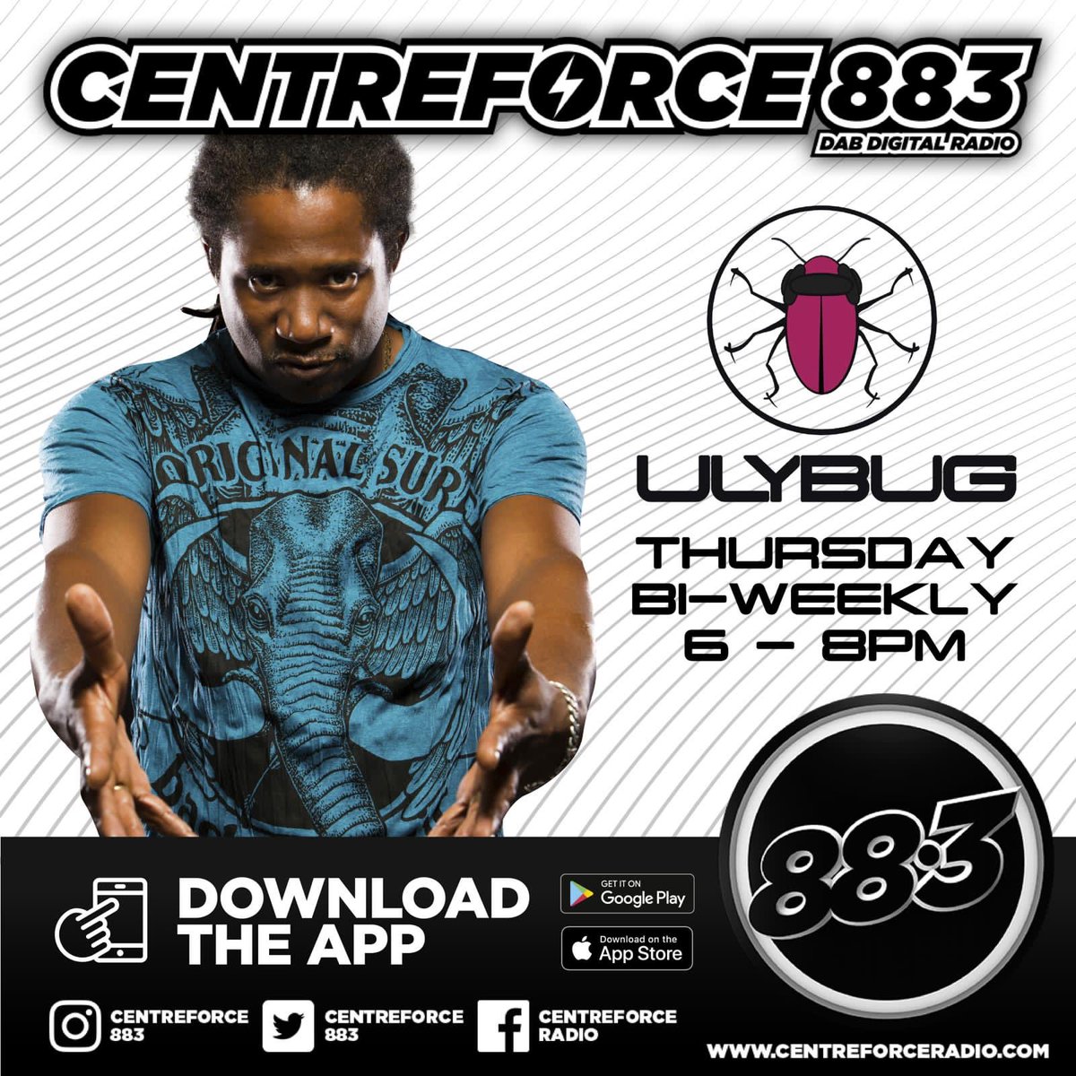 jonathanulysses's tweet photo. My @UlybugMusic show on @Centreforce883 has moved to Thursday from 6-8pm Bi Weekly UK Time. Come join me for some fun, Freedom and Quality New House Music. See You Tomorrow 🔈🎧🔥❤️🙏🏼😄🥳🎵🔉😘 #LogIn #LogOn #LockIn #GetYourShouts #Ulybug #UlybugMusic #GetInvolved #HouseMusic https://t.co/dN8GoEHjmX