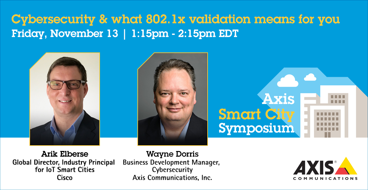arik_elberse's tweet photo. Join me and my @Axis_NA colleague Wayne Dorris at the Axis Smart City Symposium on how to securely and seamless provision outdoor CCTV cameras with a @CiscoIoT ruggedized outdoor #IntentBasedNetwork using https://t.co/7ZKVhIHWbY;  Fri 13th https://t.co/HHpFRskAlJ https://t.co/jOVr0HcG9x