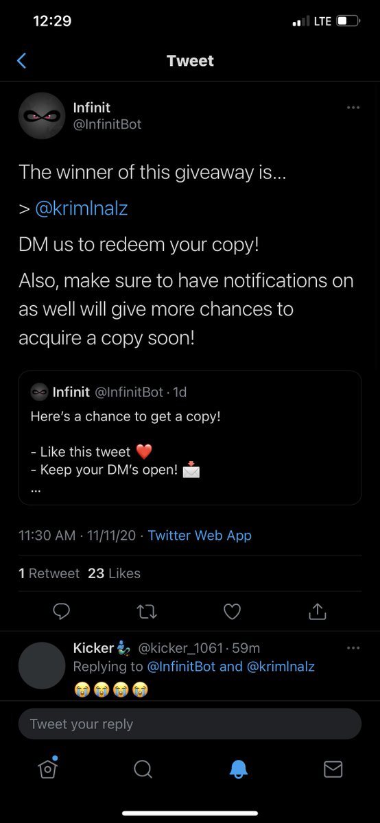 Success by kriminal! @RichNotify