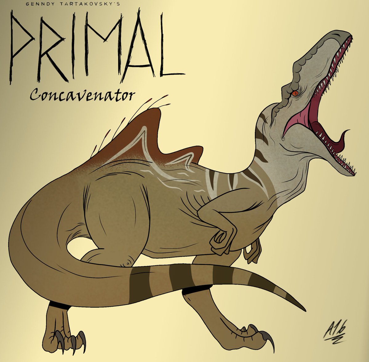 Allo_Dekaexis's tweet photo. Concavenator in #Primal style. I'll make more of these soon. https://t.co/LfP41Qz5iF