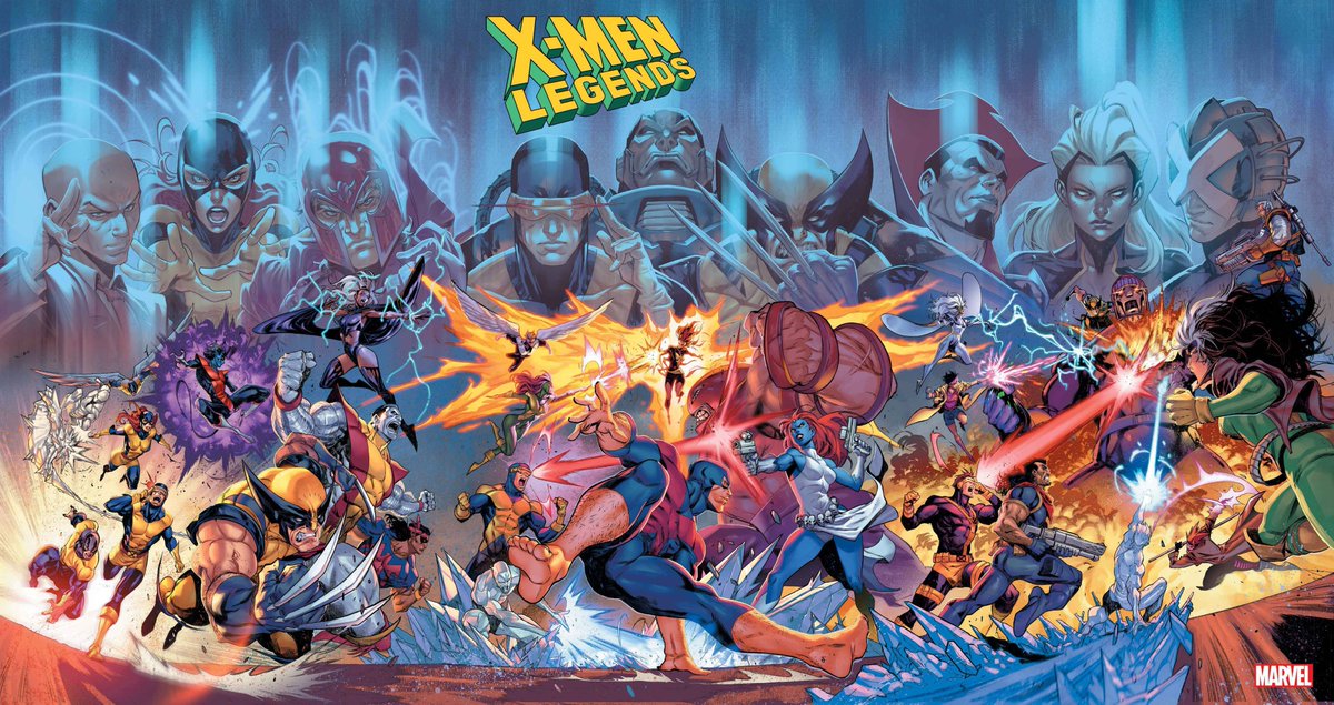 Marvel's tweet image. Mutant history collides on #MarvelStormbreakers artist @IbanCoelloSoria's connecting "X-Men Legends" covers!

❌: bit.ly/36ozLeQ