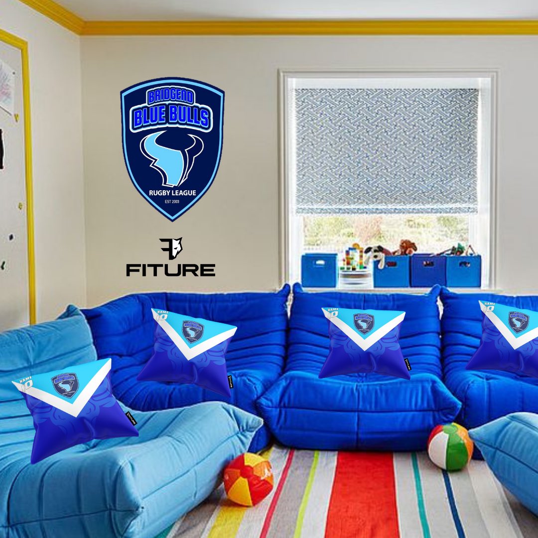BlueBullsRL's tweet photo. Who wouldnโt want to chill out with their very own personalised Blue Bulls cushion - available now, exclusively in the @Fituresports club shop #backthebulls #comfy #rugbyleague #rugbymerch https://t.co/oGmQdwXJb7