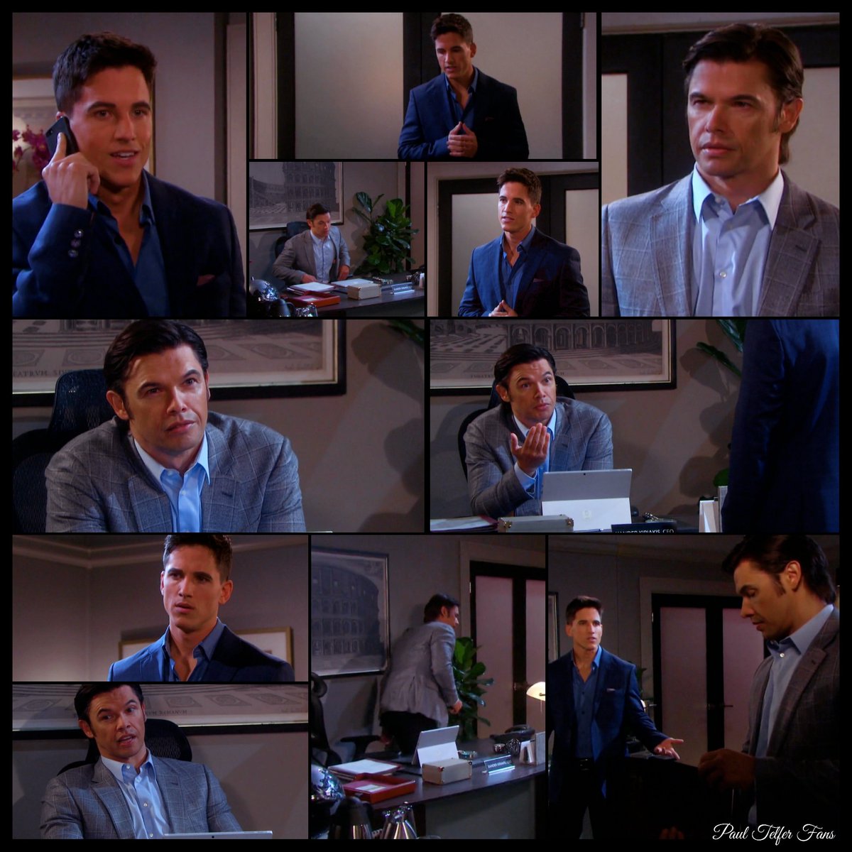 PaulTelferFans's tweet photo. Happy #HumpDay!  Some screenshots from yesterday's #DaysOfOurLives episode.  #Xander #XanderCookKiriakis #CharlietheIntern #TeamXander #PaulTelfer #MikeCManning https://t.co/5OF4UJ73pH