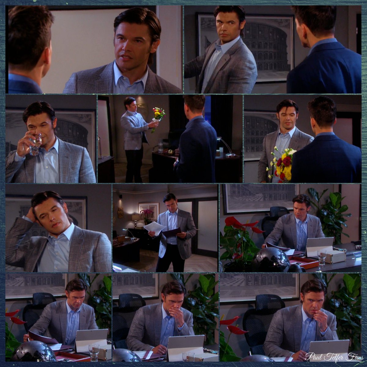 PaulTelferFans's tweet photo. Happy #HumpDay!  Some screenshots from yesterday's #DaysOfOurLives episode.  #Xander #XanderCookKiriakis #CharlietheIntern #TeamXander #PaulTelfer #MikeCManning https://t.co/5OF4UJ73pH