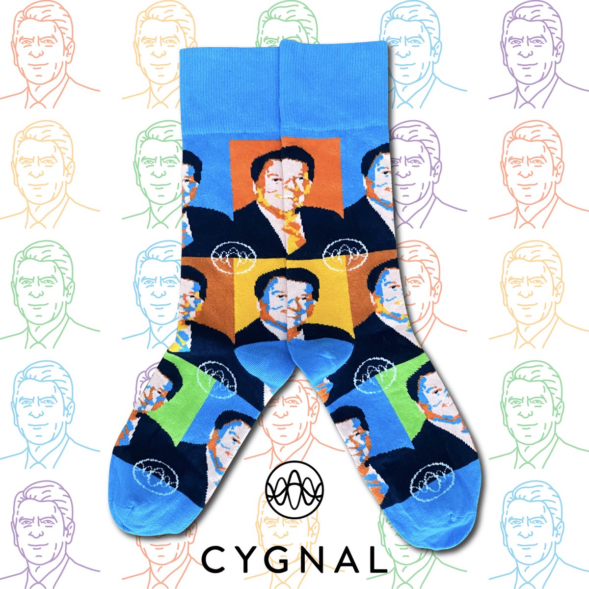 customsocklab's tweet image. Need custom socks patterned with your favorite presidential portrait? Check out these Ronald Reagan socks we created for Cygnal!
.
.
.
.
.
.
#Cygnal #RonaldReagan #CustomSockLab #CSL #custom #promo #anklesocks #promoswag #promotionalproducts #MadeintheUSA #AmericanMade