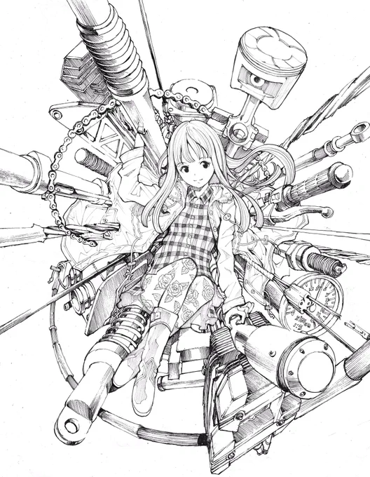 今日の過去絵は、デジタルを知らなかったころ描いた絵です。 