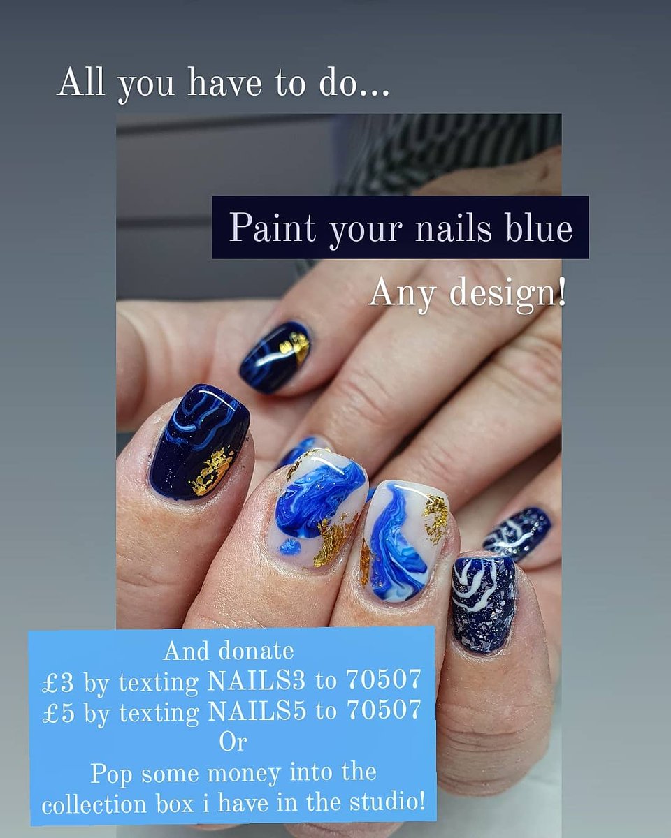 Lowrisvanityho1's tweet photo. The simplest of action can go a long way! Support a great cause and get your blue nails on!! https://t.co/5YiTEIFmox