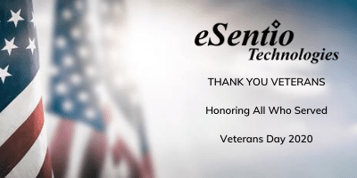 esentio's tweet photo. eSentio Technologies thanks our veterans for their service. https://t.co/COIEBt3qKp