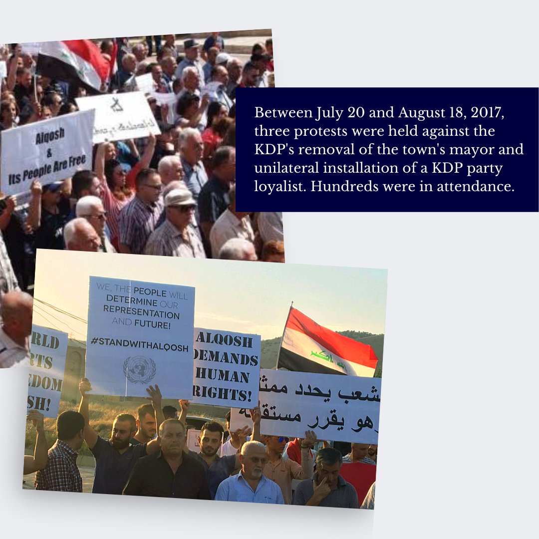 The Alqosh mayorship has been a recent site of an ongoing effort to silence the Assyrian people, eliminate their legally and democratically selected leadership, and install a co-opted leadership that will help facilitate KRG annexation of the Nineveh Plain. THREAD