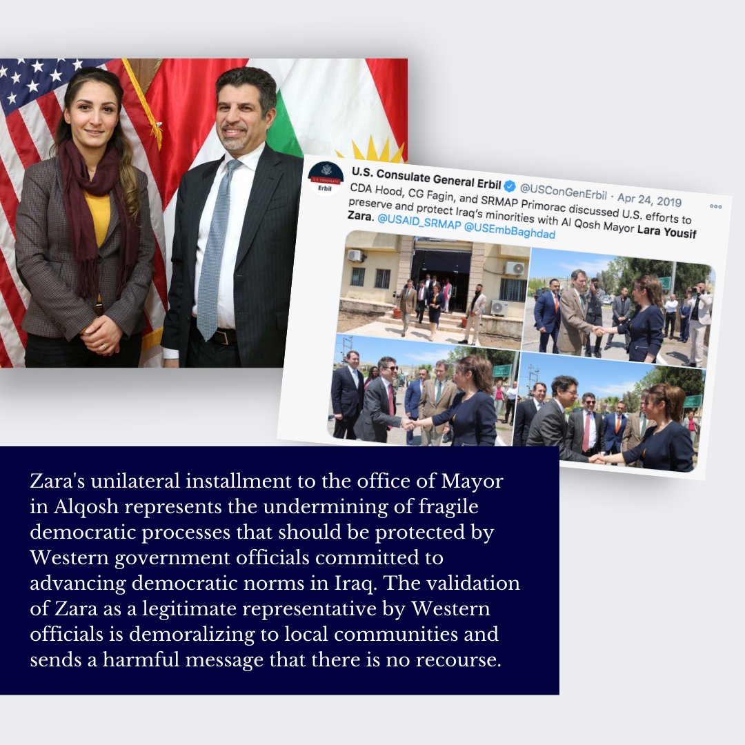 The Alqosh mayorship has been a recent site of an ongoing effort to silence the Assyrian people, eliminate their legally and democratically selected leadership, and install a co-opted leadership that will help facilitate KRG annexation of the Nineveh Plain. THREAD